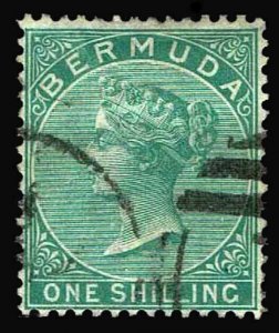 1865 Bermuda #6 Queen Victoria Watermark 1 - Used - VF - CV$67.50 (ESP#3088)