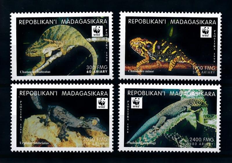 [75718] Madagascar 1999 Reptiles Chameleon WWF  MNH