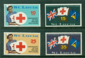 St Lucia 1970 British red Cross Cent. MUH