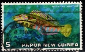 Papua New Guinea - #442 Clouded Rainbow Fish - Used