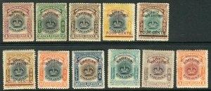 STRAITS SETTLEMENTS-1906-07  A  mounted mint set to $1 Sg 141-151