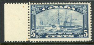 Canada 1933 Pictorial  5¢ Blue Ship Scott # 204 MNH W107