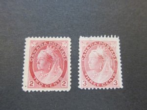 Canada 1898 Sc 77-8 MNG