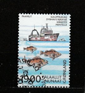 Greenland  Scott#  402  Used  (2002 Int'l Council of the Seas)