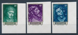 [116538] Aitutaki 1981 Easter Art paintings Imperforated set MNH