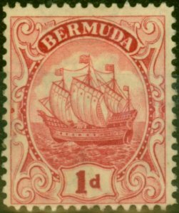 Bermuda 1928 1d Scarlet SG79 Type III Fine MM