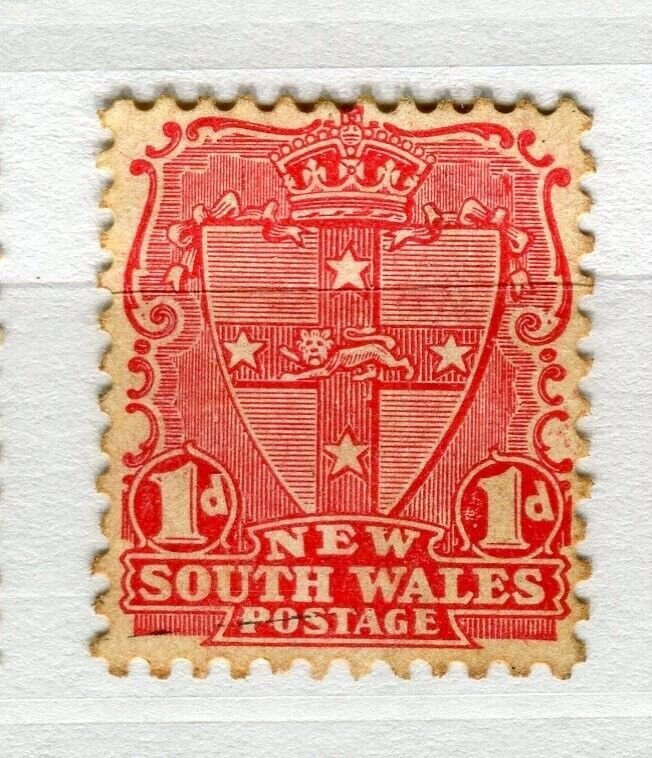 NEW SOUTH WALES; 1905 early QV issue Mint hinged Shade of 1d. value