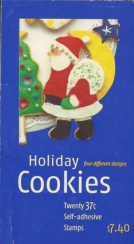US Stamp 2005 37c Holiday Cookies Booklet of 20 Stamps Scott #BK299
