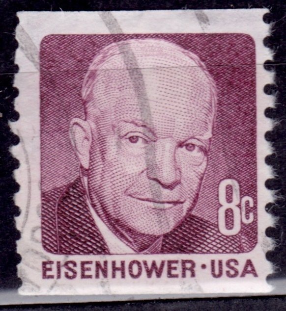 United States, 1971, Pres. Dwight D. Eisenhower, 8c, coil, sc#1402, used
