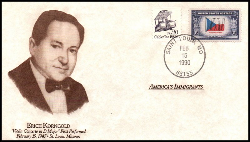 US America's Immigrants Erich Korngold 1990 Cover