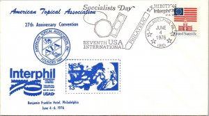 1976 American Topical Assoc 27th Anniv Convention  Philadelphia PA - J3481