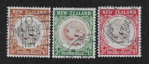 NEW ZEALAND SC# B46-48  FVF/U 1955