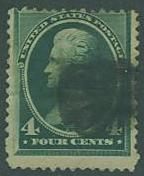 US SC#211 Andrew Jackson 4c, Used