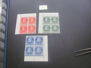 Germany Berlin 1953 MNH BLOCKS LOT XF 86 EUROS  (117)