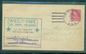 USS Danato (DD-871) May 26, 1948 cancel with Welcome to New Orleans cachet