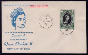 Dominica 145 Queen Elizabeth II Silver Jubilee U/A FDC