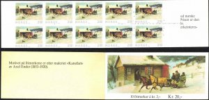 Norway 1983 - Christmas 2.k painting by Ender  - MNH Bklt # 831a