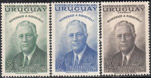 Uruguay #602-604   MNH