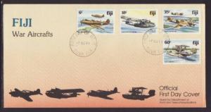 Fiji 454-457 Airplane 1981 U/A FDC 