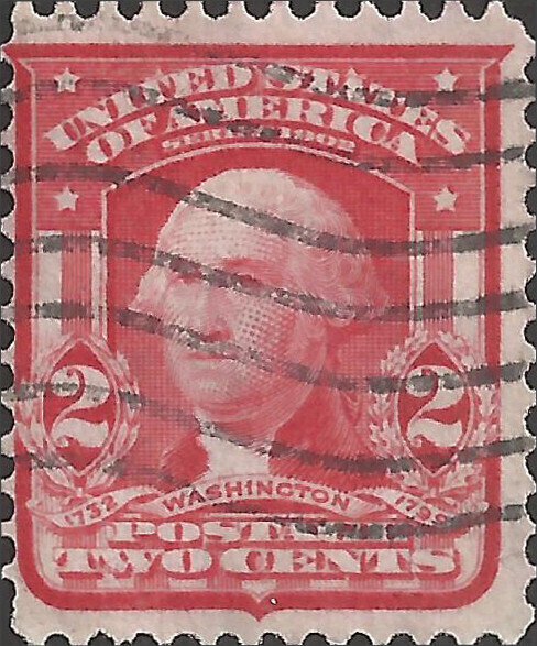 # 319b Used Carmine Rose George Washington Type I