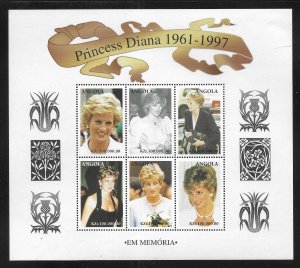 Angola Princess Diana 1008 m/s MNH