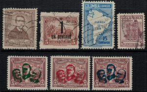 Colombia #514,20-2*,7,37-8  CV $2.45