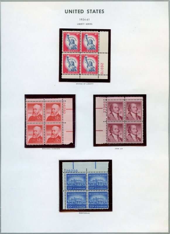 US Scott 1030-53 Liberty Issue  cpmplete 27 Mint NH Plate Blocks