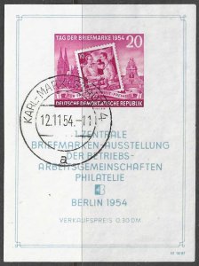 GERMANY DDR Sc. 226a (Mi. Block 10) Stamp Day SS used VF