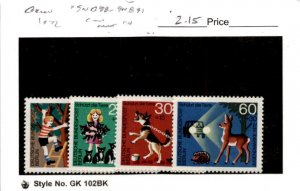 Germany - Berlin, Postage Stamp, #9NB88-9NB91 Mint NH, 1972 Animal (AC)