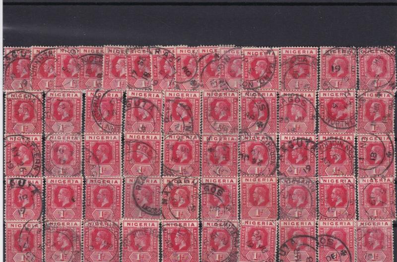 nigeria used stamps good cancels ref 13691