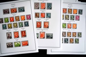 COLOR PRINTED DENMARK 1851-2010 STAMP ALBUM PAGES (186 illustrated pages)