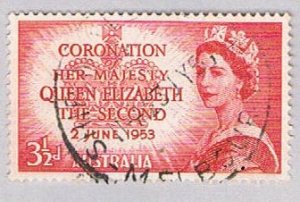 Australia 259 Used QEII Coronation 1 1953 (BP55422)