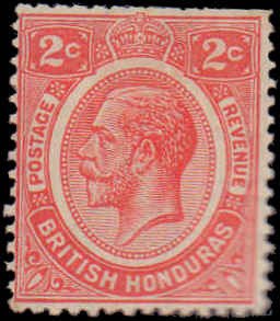 British Honduras #94, Incomplete Set, 1927, Hinged