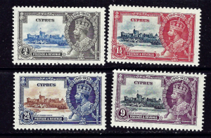 Cyprus 136 39 MNH 1935 KGV Silver Jubilee