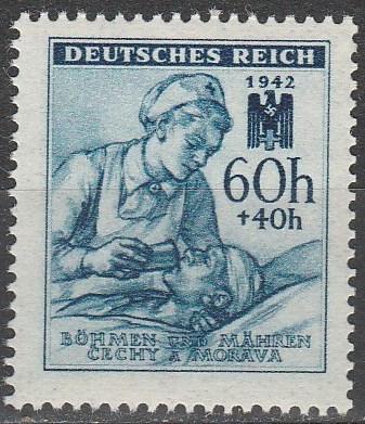 Czechoslovakia Bohemia & Moravia #B13  MNH