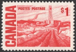 Canada SC#465B $1.00 Edmonton Oil Field, by H.G. Glyde (1967) MLH