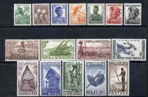 Papua New Guinea 1952 QEII First definitive set complete ...