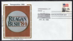 US Reagan Bush 1st Term Inauguration 1981 Colorano Cover