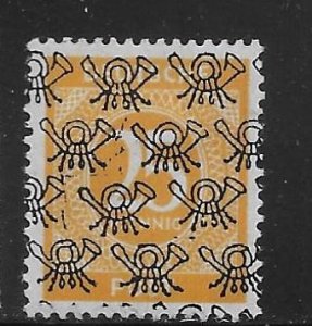 Germany 594D 25pf Numeral overprint single Unused Hinged