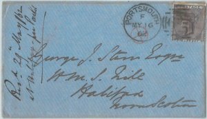 73764 - GB - POSTAL HISTORY - SG # 70 late use on COVER to the USA 1862-