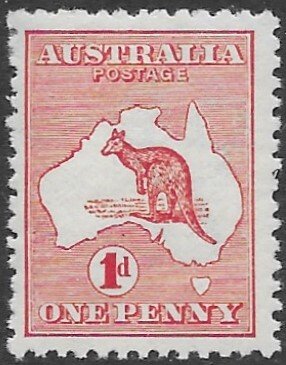 Australia 2  1913   1d    fine mint - hinged