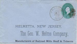 United States Texas Palestine 1888 segmented cork  Postal Stationery Envelope.