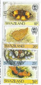 Swaziland #506,508-510 Butterflies    (U) CV$1.90