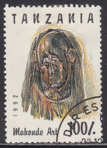 Tanzania 985E Makonde Face Art 1992