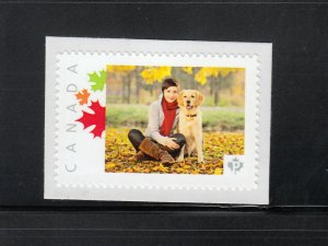 GIRL and DOG, LABRADOR = Picture Postage stamp MNH Canada 2013 [p4f12/5]