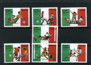 GUINEA BISSAU 1989 Sc#780-786 SOCCER WORLD CUP ITALY SET OF 7 STAMPS MNH 