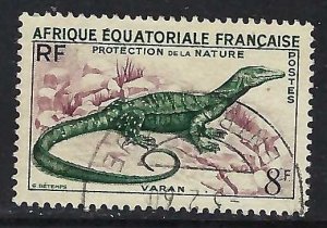 French Equatorial Africa 188 VFU REPTILE I839