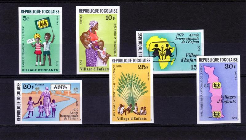 TOGO 1979 IYC  Year of Child Set (6) IMPERF.MNH Sc#1023/1028