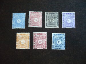 Stamps - Somali Coast-Scott# J1-J6,J8 - Mint Hinged Part Set of 7 Stamps