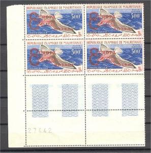 MAURITANIA,  RARE 500 F BIRD, EUROPA TOPIC BLo4 - MINT NEVER